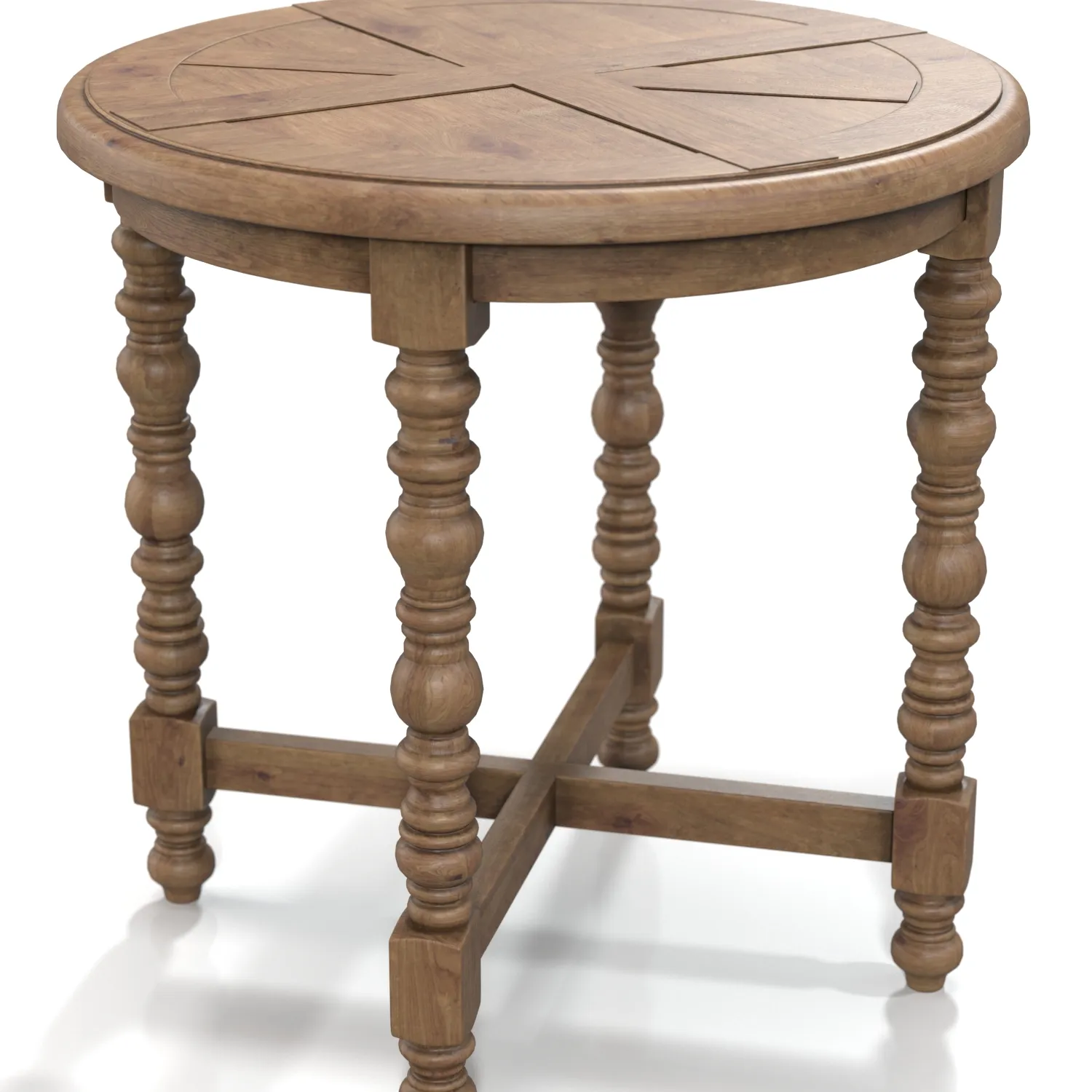 Spindle Side Table 3D Model_05